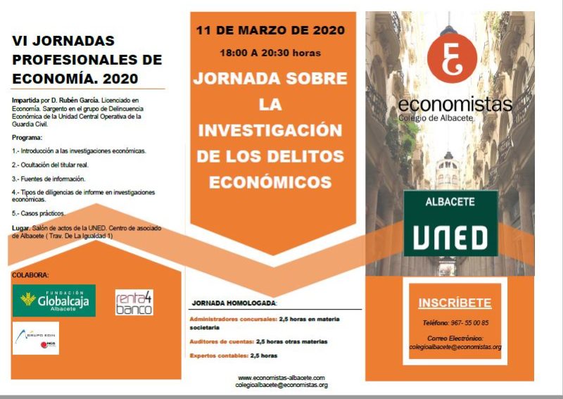 Jornada de investigación de delitos económicos